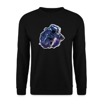 Exploration flottante d’astronautes spatials en astronomie - Sweat-shirt Unisexe - noir - Devant - Alina (178cm) & Michal (187cm)