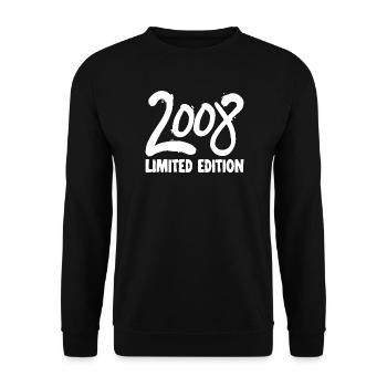 2008 Limited Edition 18er Geburtstag - Unisex Pullover - Schwarz - Vorne - Alina (178cm) & Michal (187cm)