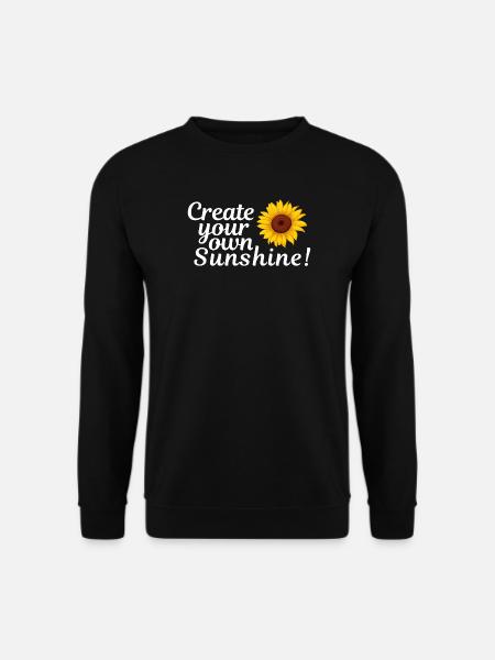 Sonnenblumen-Feeling: Deine eigene Sonne - Unisex Pullover - Schwarz
