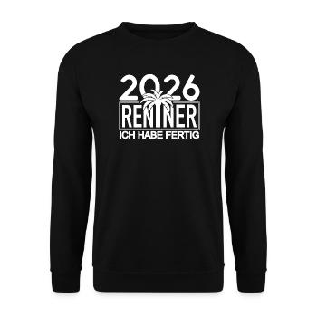 2026 Renner Palm Design - Unisex Sweatshirt - black - Front - Alina (178cm) & Michal (187cm)