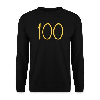 100 - Unisex Sweatshirt - black - Front - Alina (178cm) & Michal (187cm)