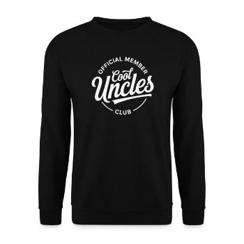 Cool Uncles Club - Unisex Sweatshirt - black - Front - Alina (178cm) & Michal (187cm)