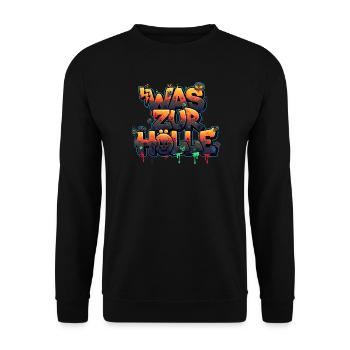 Enfer, Diables & Démons Graffiti urbain de rue - Sweat-shirt Unisexe - noir - Devant - Alina (178cm) & Michal (187cm)