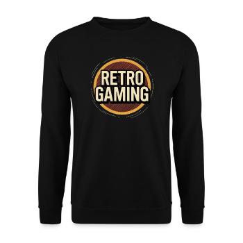 Jeux rétro - Sweat-shirt Unisexe - noir - Devant - Alina (178cm) & Michal (187cm)