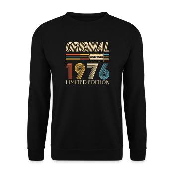 50e anniversaire 50e anniversaire Original 1976 - Sweat-shirt Unisexe - noir - Devant - Alina (178cm) & Michal (187cm)