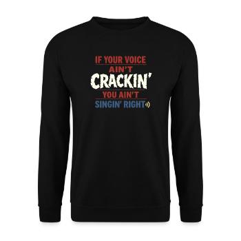 Shanty Crew folk music community - Unisex Sweatshirt - black - Front - Alina (178cm) & Michal (187cm)