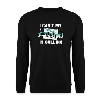 Poetry Slam Ink Stimulation Slam Poetry - Unisex Sweatshirt - black - Front - Alina (178cm) & Michal (187cm)