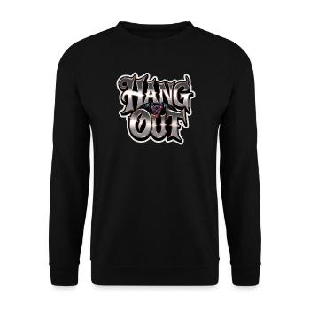 Hang Out Bat Horror Saying For Dark - Sweat-shirt Unisexe - noir - Devant - Alina (178cm) & Michal (187cm)