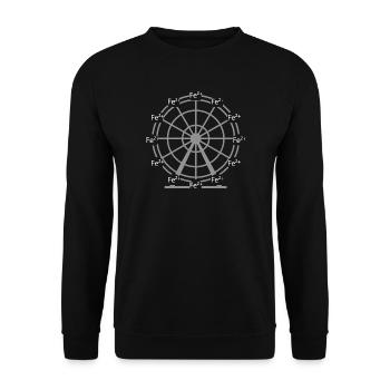 Eiseneisen-Fe2+-Ionenchemie-Wissenschaftsdesign - Unisex Pullover - Schwarz - Vorne - Alina (178cm) & Michal (187cm)