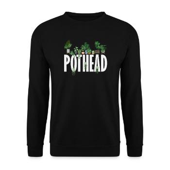 Plant Lovers Plants Gardeners Gardening - Unisex Sweatshirt - black - Front - Alina (178cm) & Michal (187cm)