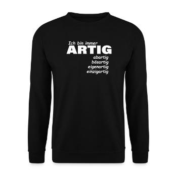 good - Unisex Sweatshirt - black - Front - Alina (178cm) & Michal (187cm)