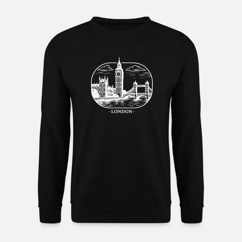 Skyline de la ville de Londres - Sweat-shirt Unisexe - noir