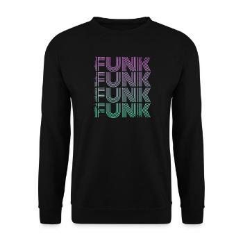 Funk Vintage - Unisex Sweatshirt - black - Front - Alina (178cm) & Michal (187cm)