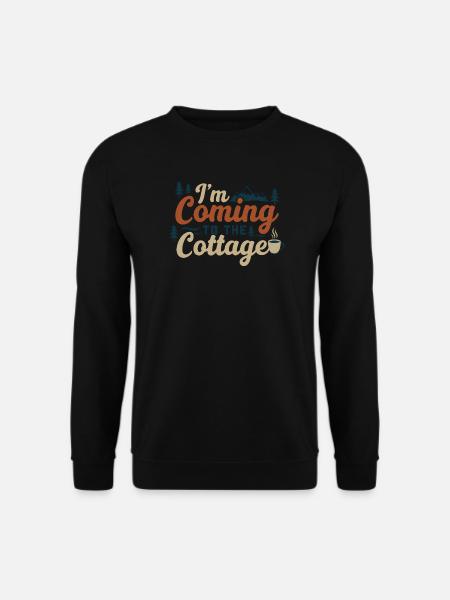 Ich komme zur Hütte - Unisex Pullover - Schwarz