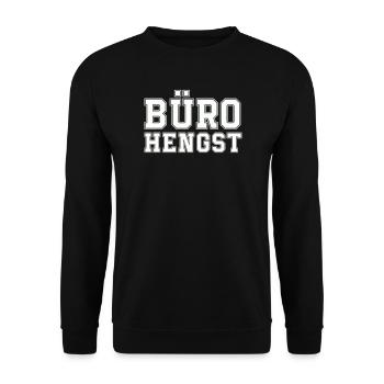 Büro Hengst - Unisex Pullover - Schwarz - Vorne - Alina (178cm) & Michal (187cm)