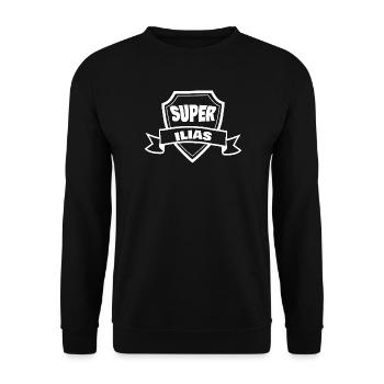 Iliad as a given name - Unisex Sweatshirt - black - Front - Alina (178cm) & Michal (187cm)