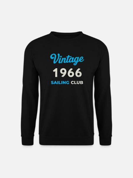 Millésime 1966 – Année de naissance rétro du Yachting Club - Sweat-shirt Unisexe - noir