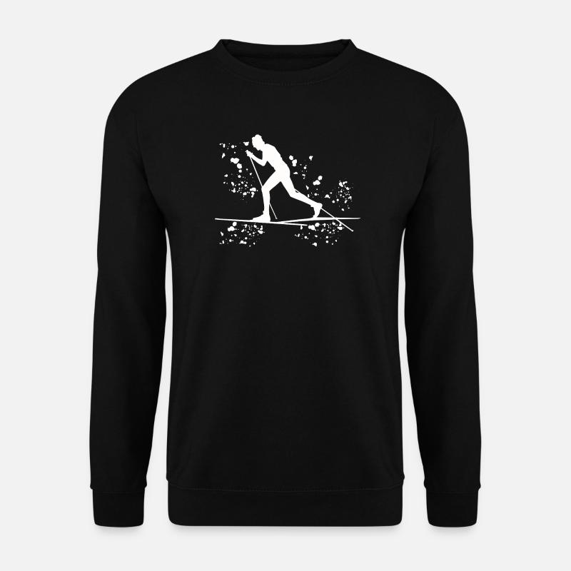 Skilangläufer Skilanglauf - Unisex Pullover - Schwarz