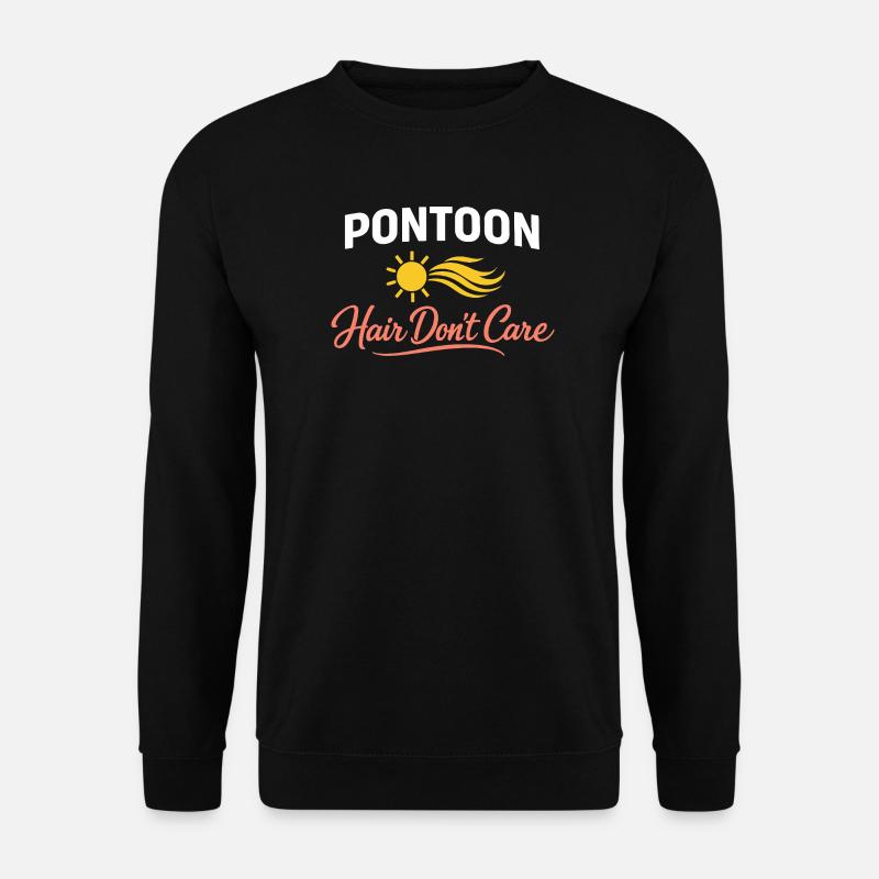 Pontoon Party Pontoon Crew Pontoon Boot - Unisex Pullover - Schwarz