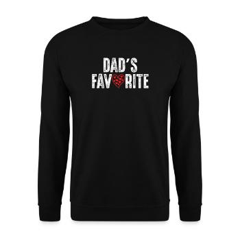 Papas_Lieblings - Sweat-shirt Unisexe - noir - Devant - Alina (178cm) & Michal (187cm)