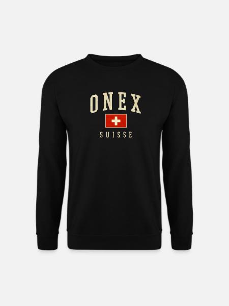 ONEX Suisse Design - Drapeau suisse - Sweat-shirt Unisexe - noir