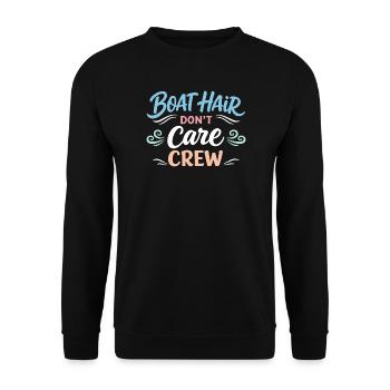 Les poils de mer s’en fichent - Sweat-shirt Unisexe - noir - Devant - Alina (178cm) & Michal (187cm)