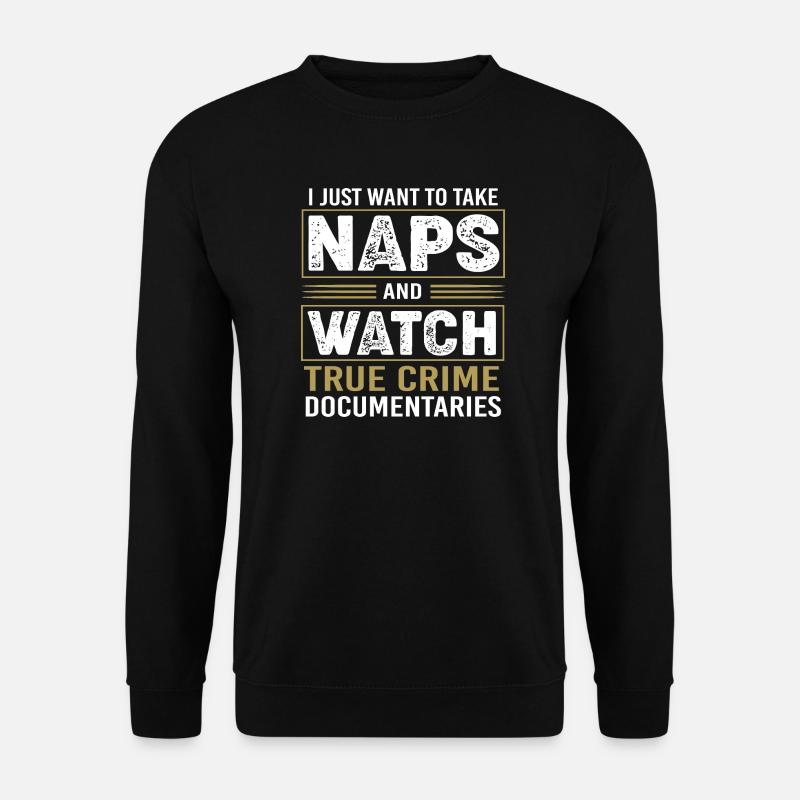 True Crime Krimi - Unisex Pullover - Schwarz