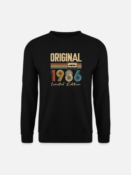 40. Geburtstag 40 Jahre Original 1986 - Unisex Pullover - Schwarz