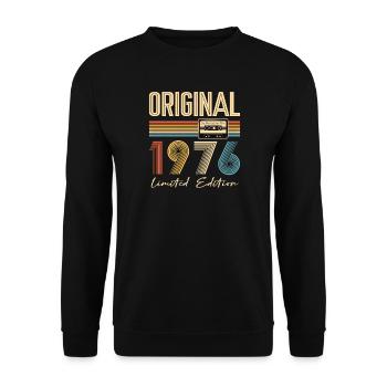 50e anniversaire 50e anniversaire Original 1976 - Sweat-shirt Unisexe - noir - Devant - Alina (178cm) & Michal (187cm)