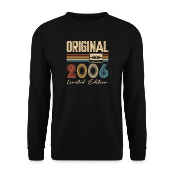 20th Birthday 20th Anniversary Original 2006 - Unisex Sweatshirt - black - Front - Alina (178cm) & Michal (187cm)