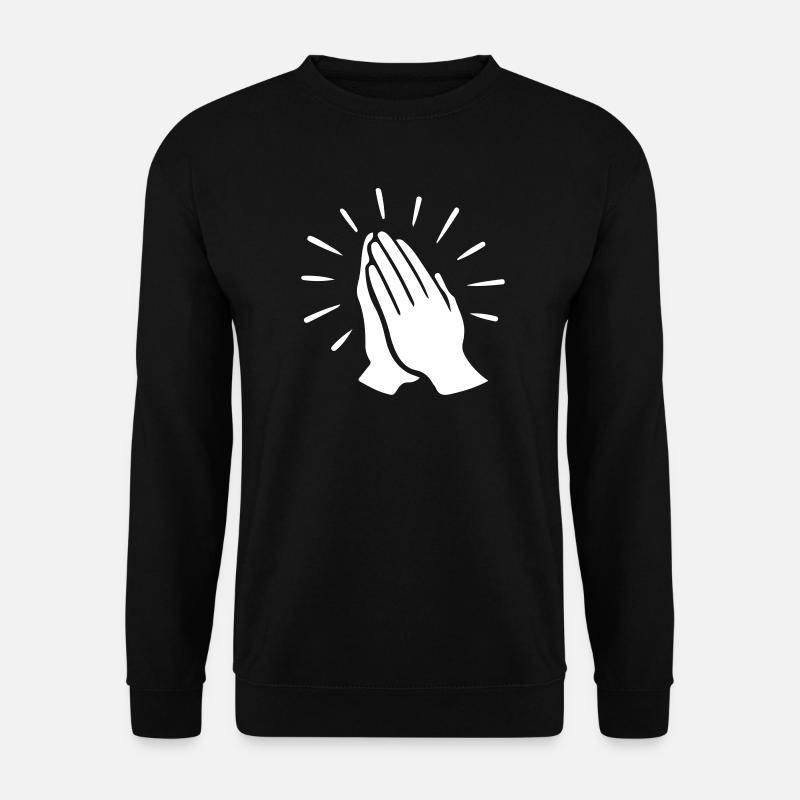 Gebet Hand Beten - Unisex Pullover - Schwarz