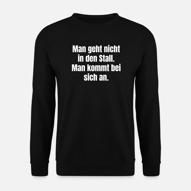 Self Discovery Saying Large Print - Unisex Sweatshirt - black