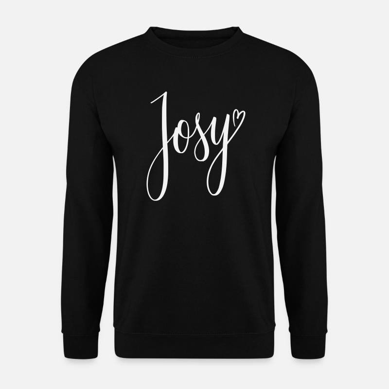 Josy Script Conception de cœurs - Sweat-shirt Unisexe - noir