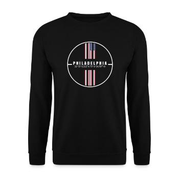 Philadelphia Coordinates - Unisex Sweatshirt - black - Front - Alina (178cm) & Michal (187cm)
