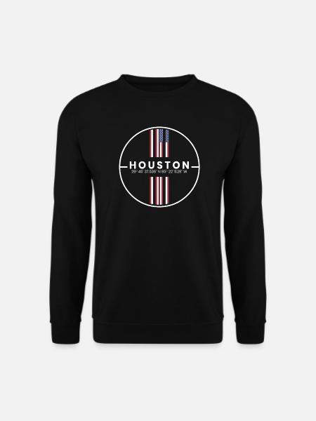 Houston Coordinates - Unisex Sweatshirt - black