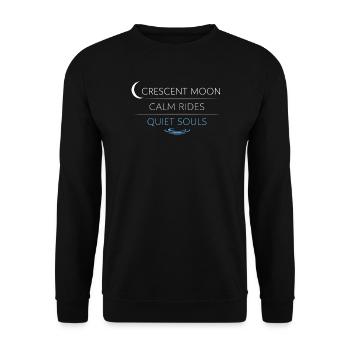 Navigation de nuit avec - Sweat-shirt Unisexe - noir - Devant - Alina (178cm) & Michal (187cm)