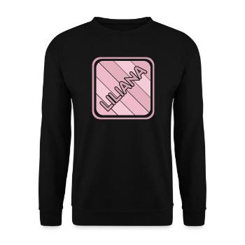 Gift for Liliana - Unisex Sweatshirt - black - Front - Alina (178cm) & Michal (187cm)