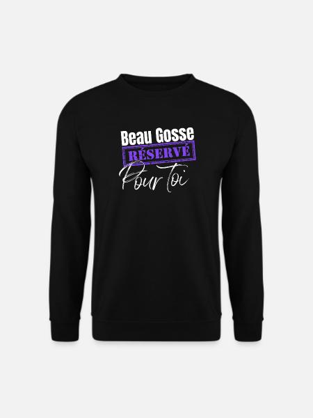 Men's T-shirt Handsome guy reserved for you. Humor. - Unisex Sweatshirt - black