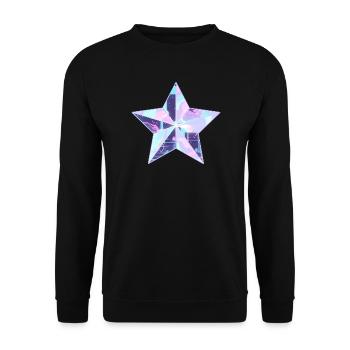 Skyline néon Pastel Star - Sweat-shirt Unisexe - noir - Devant - Alina (178cm) & Michal (187cm)