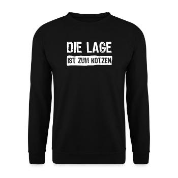 The location sucks - Unisex Sweatshirt - black - Front - Alina (178cm) & Michal (187cm)