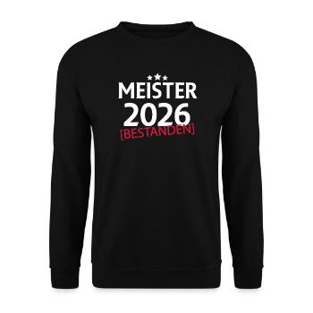 Meister 2026 - Unisex Pullover - Schwarz - Vorne - Alina (178cm) & Michal (187cm)