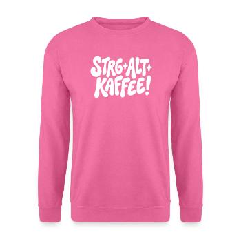 Ctrl Alt Coffee Design - Unisex Sweatshirt - pink - Front