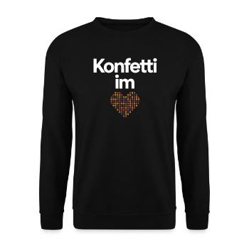 Confetti in the Heart Carnival Costume Women's Carnival - Unisex Sweatshirt - black - Front - Alina (178cm) & Michal (187cm)