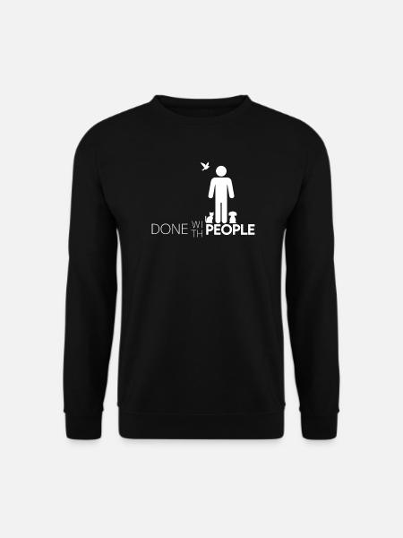 Done with People - Done with People Motif - Unisex Sweatshirt - black