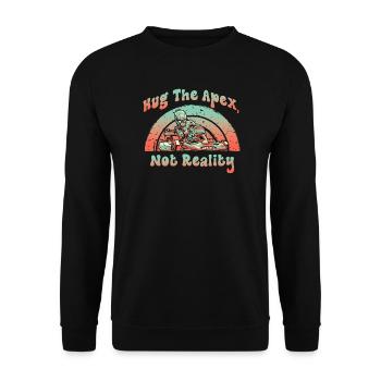 Hue The Apex Not Reality - Unisex Sweatshirt - black - Front - Alina (178cm) & Michal (187cm)