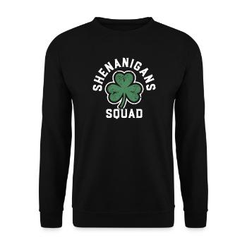 Shenanigans-Team Shamrock Tee - Unisex Pullover - Schwarz - Vorne - Alina (178cm) & Michal (187cm)