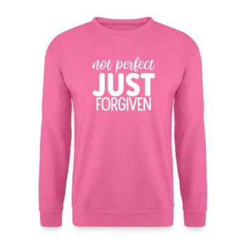 Not Perfect Just Forgiven - Unisex Pullover - Pink - Vorne