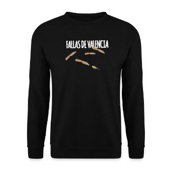 Fallas De Valencia Trueno - Sweat-shirt Unisexe - noir - Devant - Alina (178cm) & Michal (187cm)
