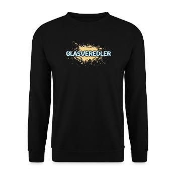 Cadeau pour finisseur en verre - Sweat-shirt Unisexe - noir - Devant - Alina (178cm) & Michal (187cm)