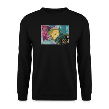 Gold Fountain - Unisex Sweatshirt - black - Front - Alina (178cm) & Michal (187cm)